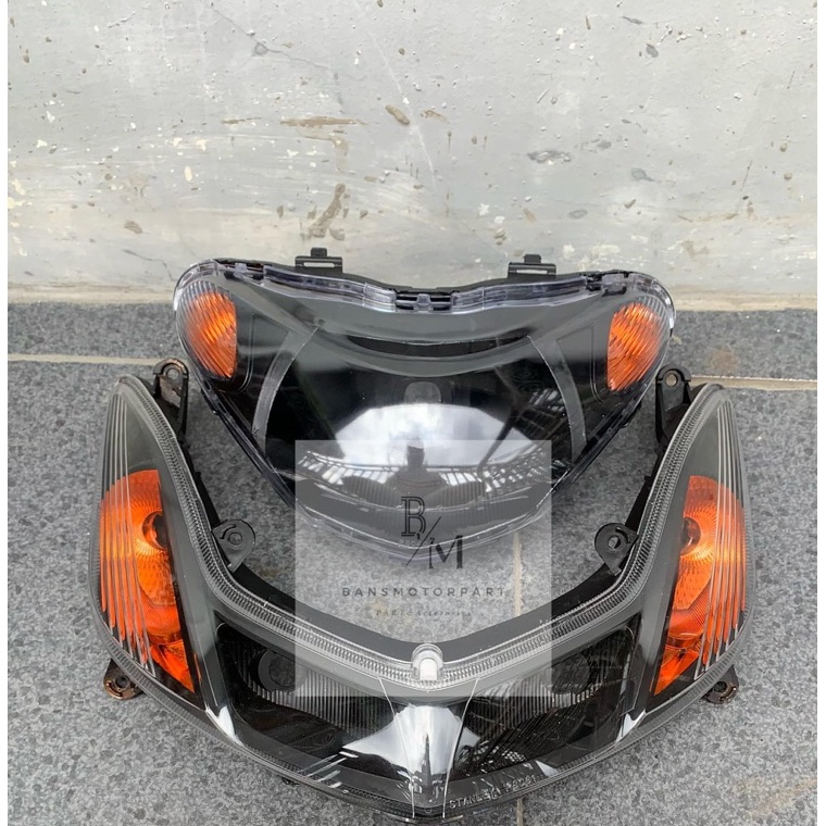 BOOMING REFLEKTOR LAMPU DEPAN MIO SMILE CUSTOM PLUS LAMPU SEN SET MIO SMILE
