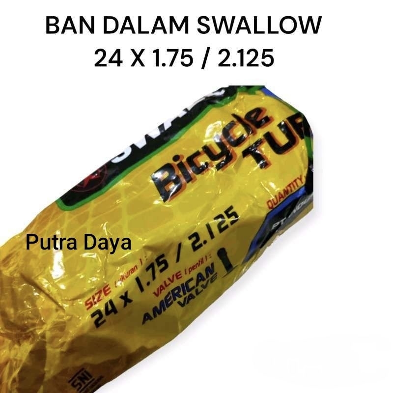 Ban Dalam Sepeda Mini Minion 24 x 1.75/2.125 SWALLOW Cop Motor AV American Valve