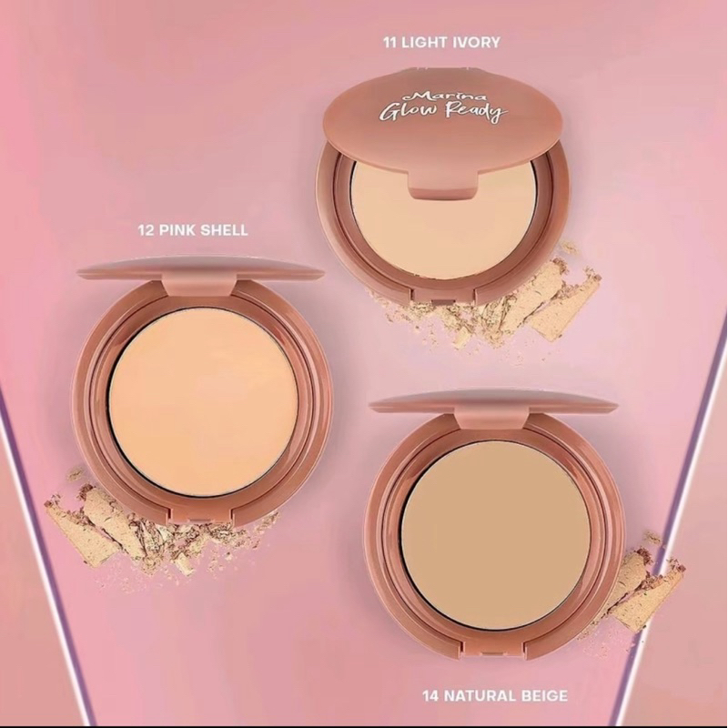 Marina glow ready two way cake spf 20++