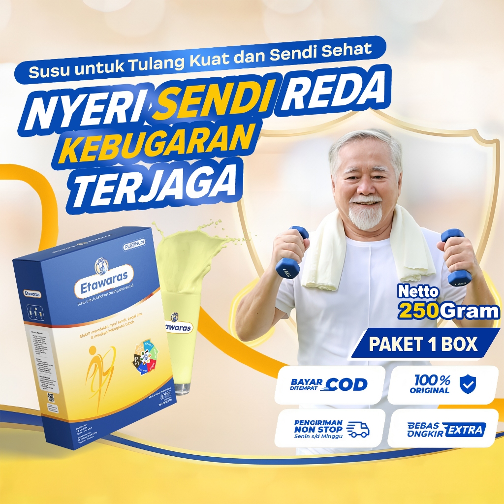 

ETAWARAS Susu Kambing Etawa Bubuk Efektif Meredakan Nyeri Sendi dan Pegal Linu