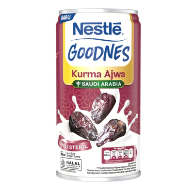 

Nestle Goodnes Susu Steril Cair Kurma Ajwa Arab Saudi / Kurma & Madu Habbatussauda 189 ml