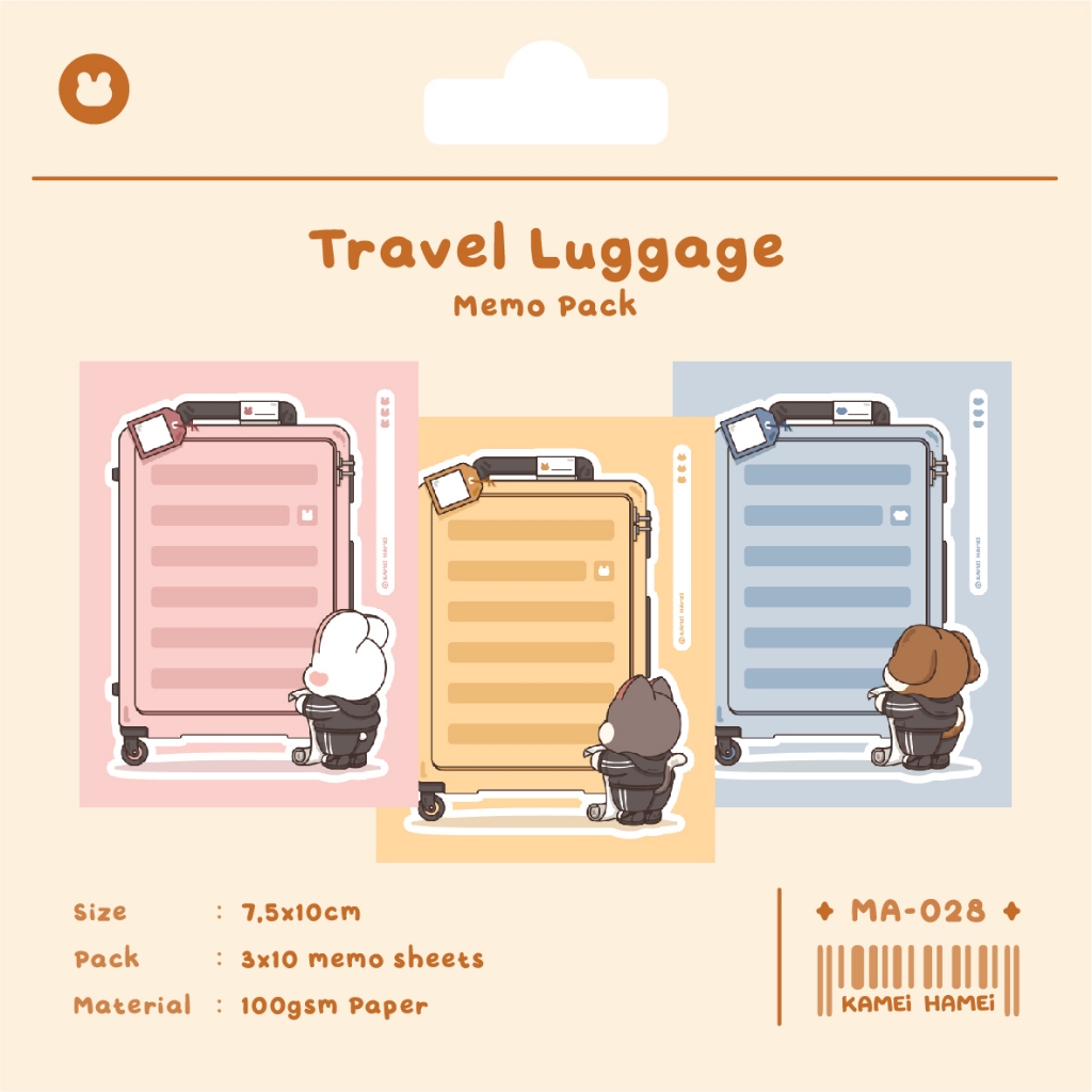 

Kamei Hamei Travel Luggage Memo Pack | MA-028