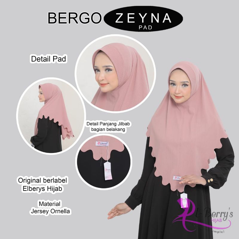 EL BERRYS ZEYNA//HIJAB KEKINIAN//HIJAB INSTAN//HIJAB SIMPEL JERSEY