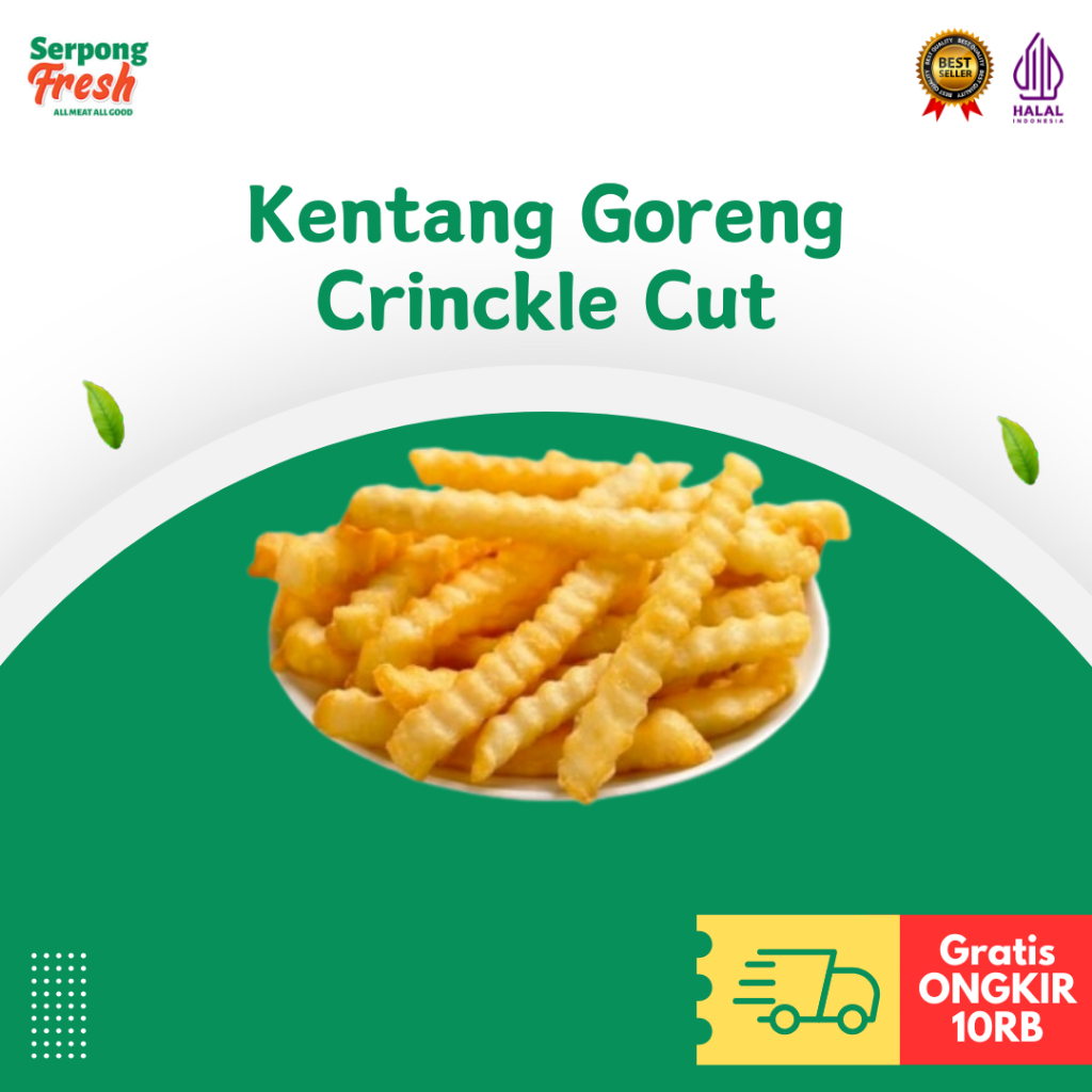 Kentang Goreng Crinkle Cut 1kg