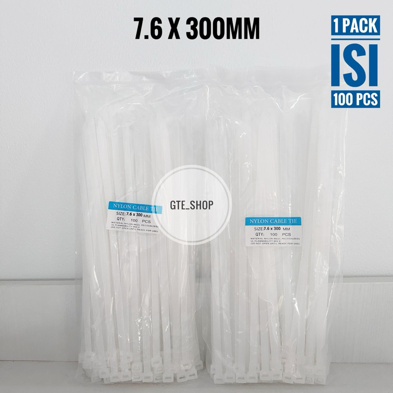 

Kabel Ties 30cm (300mm) 7.6 x 300mm Cabel Tie / Kabel Tie 7.6 x 300mm / Cabel Ties 30cm / Pengikat