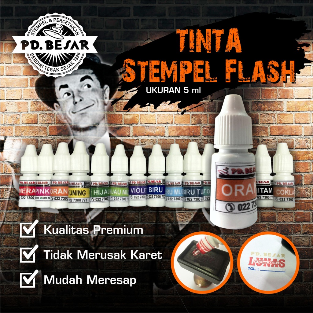 

TINTA STEMPEL FLASH PD BESAR