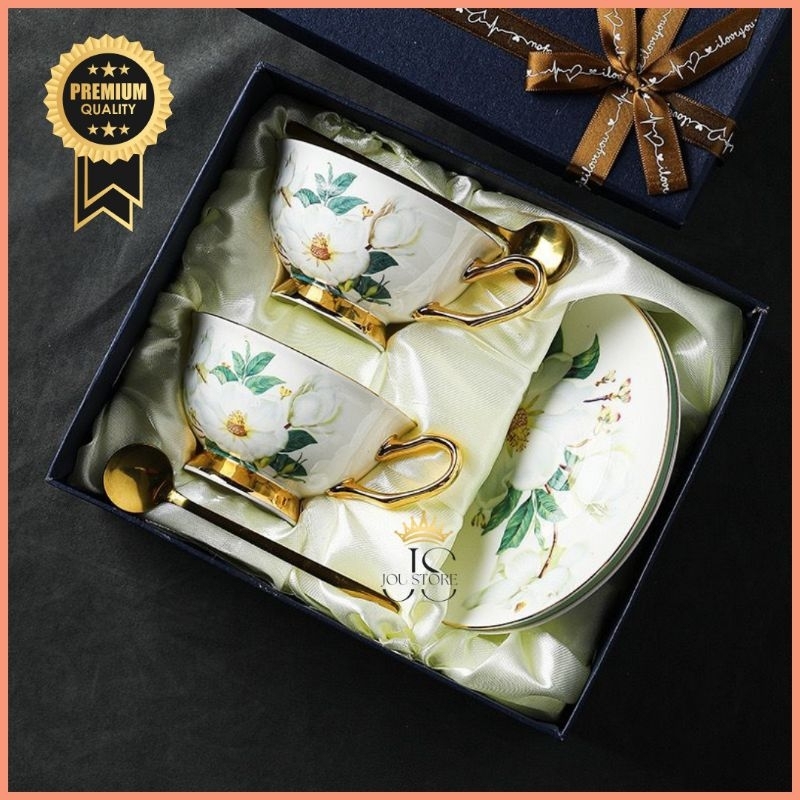 [PREMIUM] HAMPERS CANGKIR SET KERAMIK ANTIK PREMIUM JEPANG CANGKUR KOPI CANGKIR TEH ISI 2 SET CANGKI