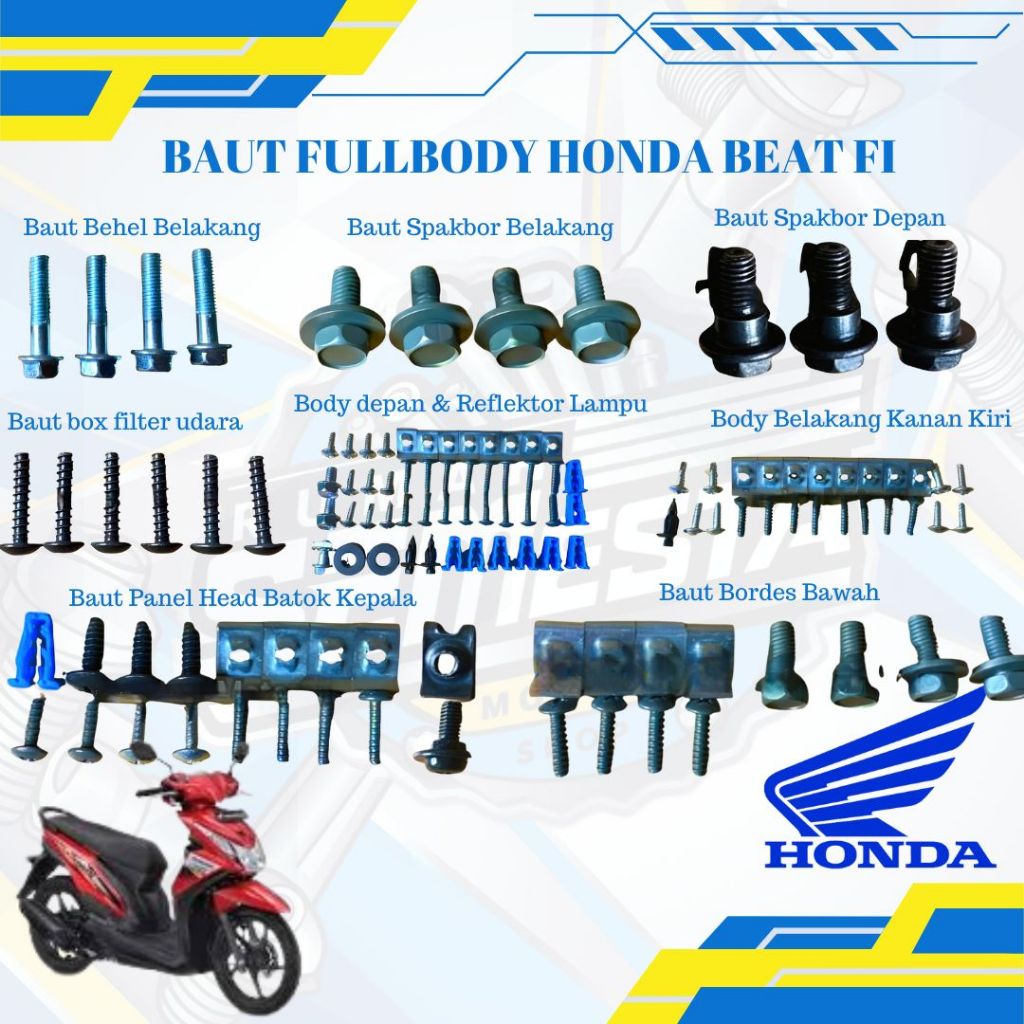 BAUT MOTOR FULLBODY BEAT FI/BAUT HONDA BEAT FI