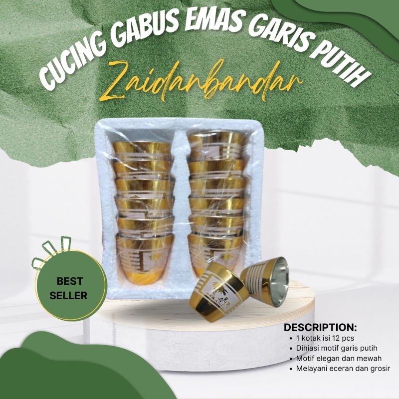 

CUCING GABUS EMAS PUTIH ISI 12 PCS