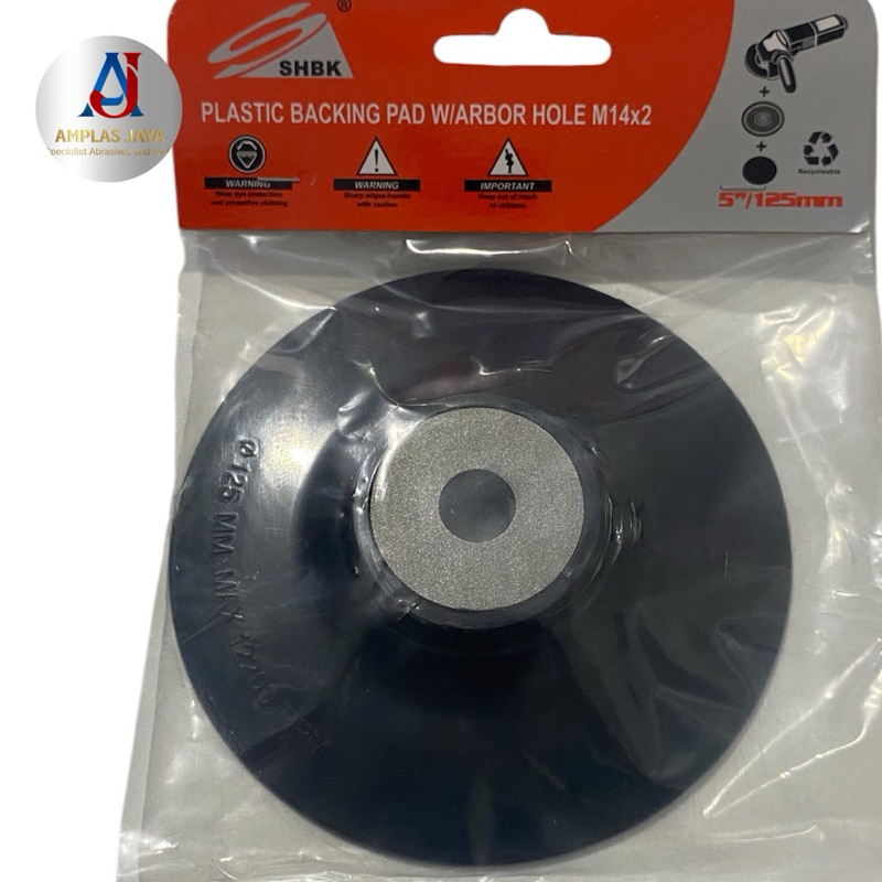 tatakan fiber disc 5 inch M14/backing pad amplas gerinda