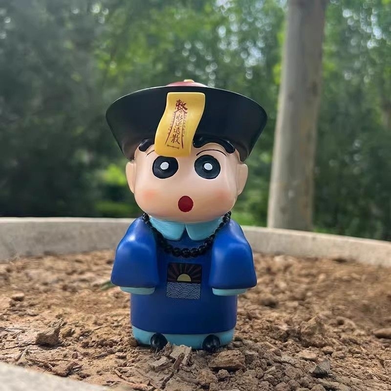 Crayon Shin-chan Zombie shinchan chinese vampire anime doll Buddha Shin-chan hand-made small ornamen