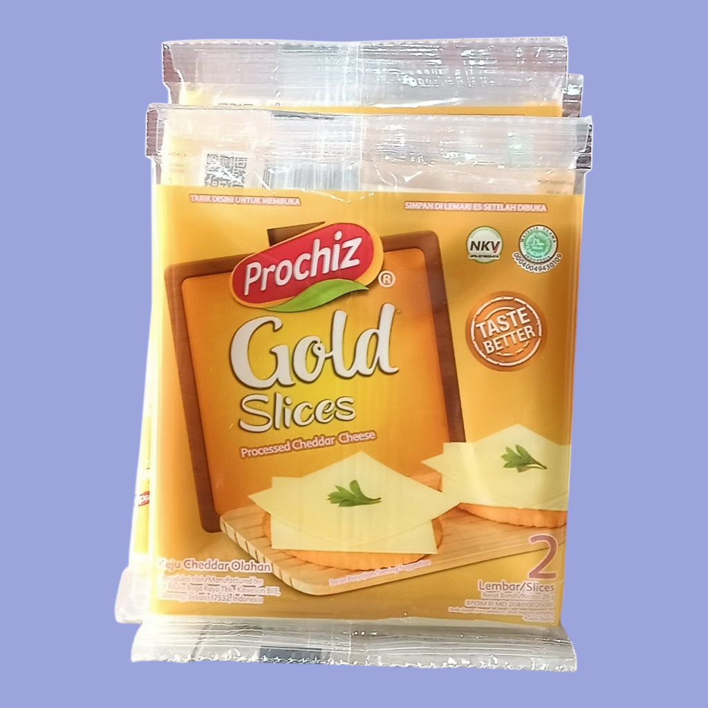 

PROCHIZ Gold Slice Keju Lembaran isi 2 pcs [8 bungkus/renceng]