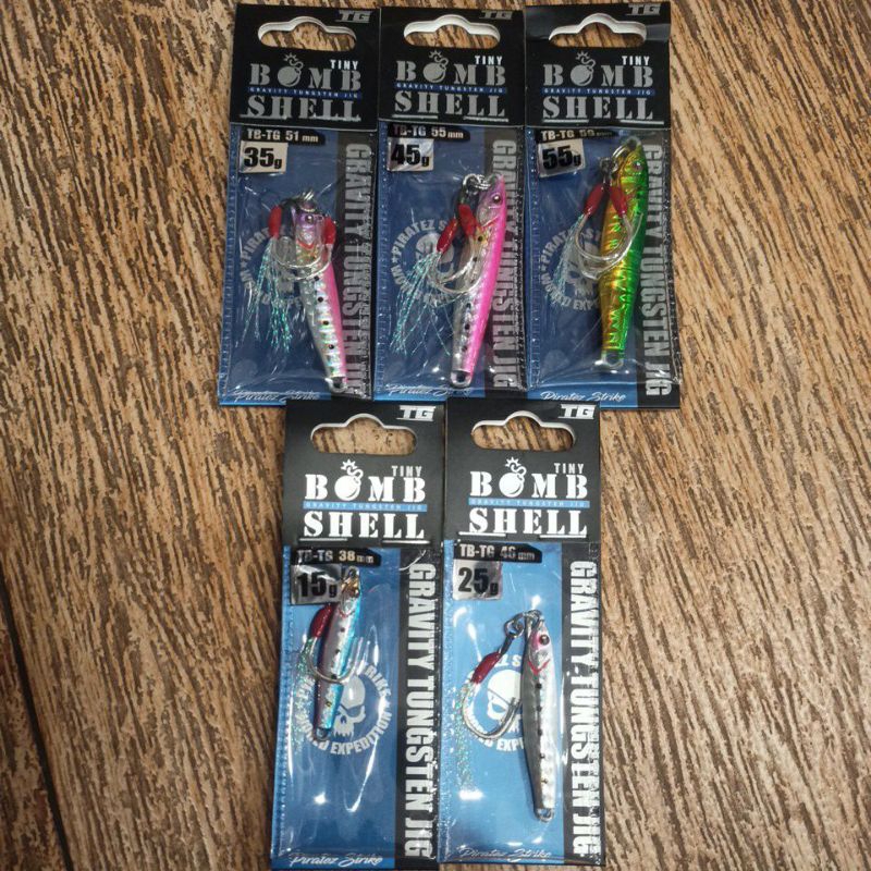 Metal Jig Tungsten Piratez Strike Tiny Bombshell Gravity Tungsten Jig