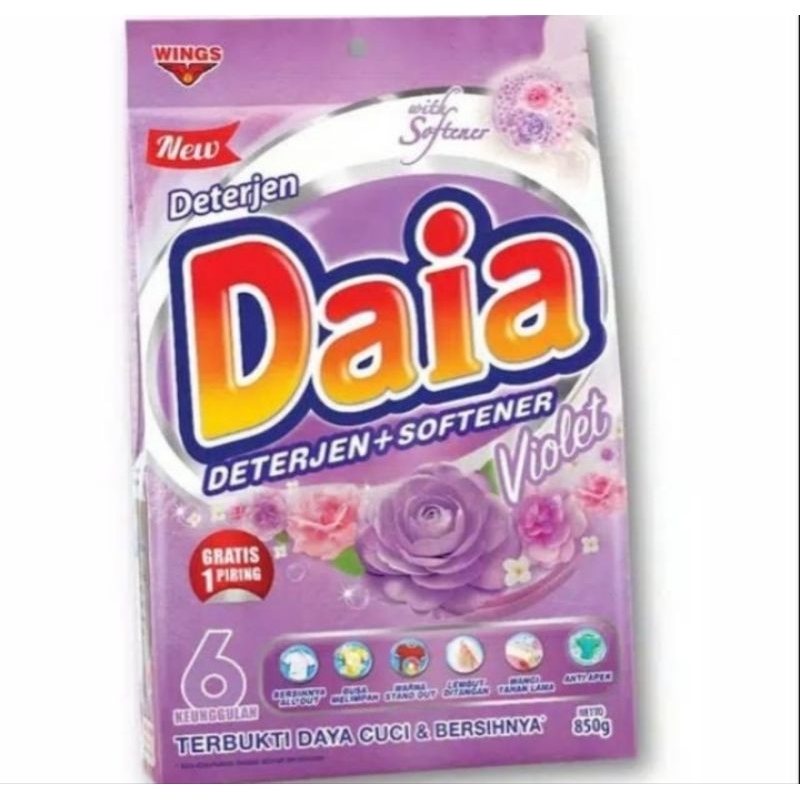 Daia Deterjen Bubuk Violet 800 gr / Deterjen Bubuk Daia