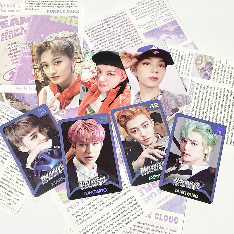 NCT 127 DREAM WAYV 2021 UNIVERSE LETS PLAY BALL LPB TRADING CARD TC PHOTOCARD PC SELCA CONCEPT KONSE