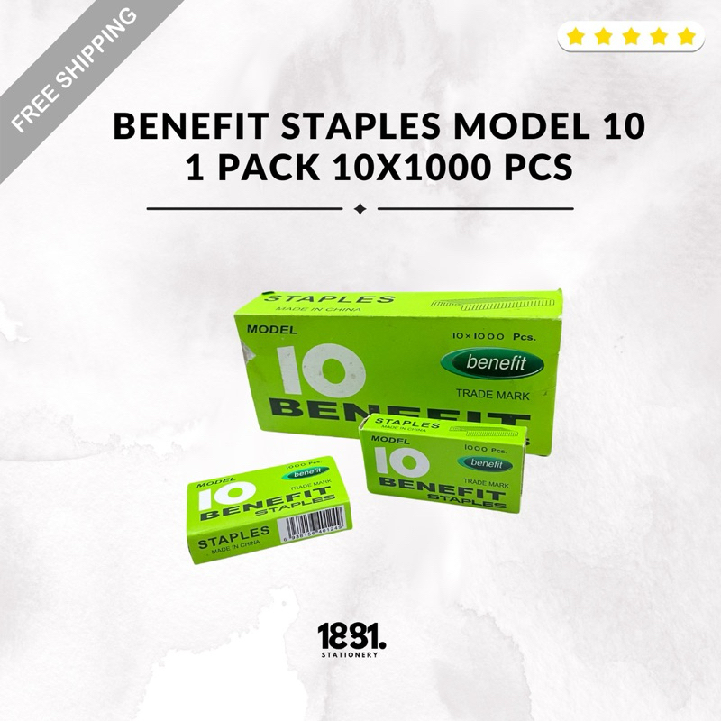 

Refill Stapler Staples Benefit No 10 | Staples Benefit 1 Box 10x1000 Pcs | Staples Benefit Made In China