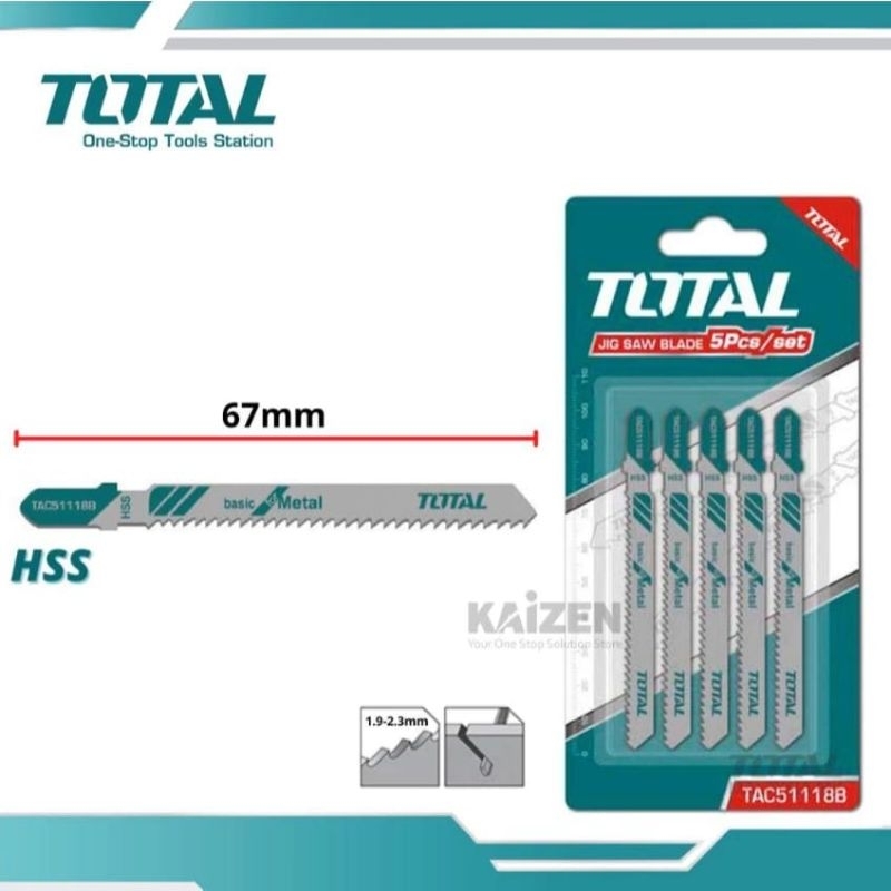 Mata Jigsaw Potong Besi TOTAL TAC51118B