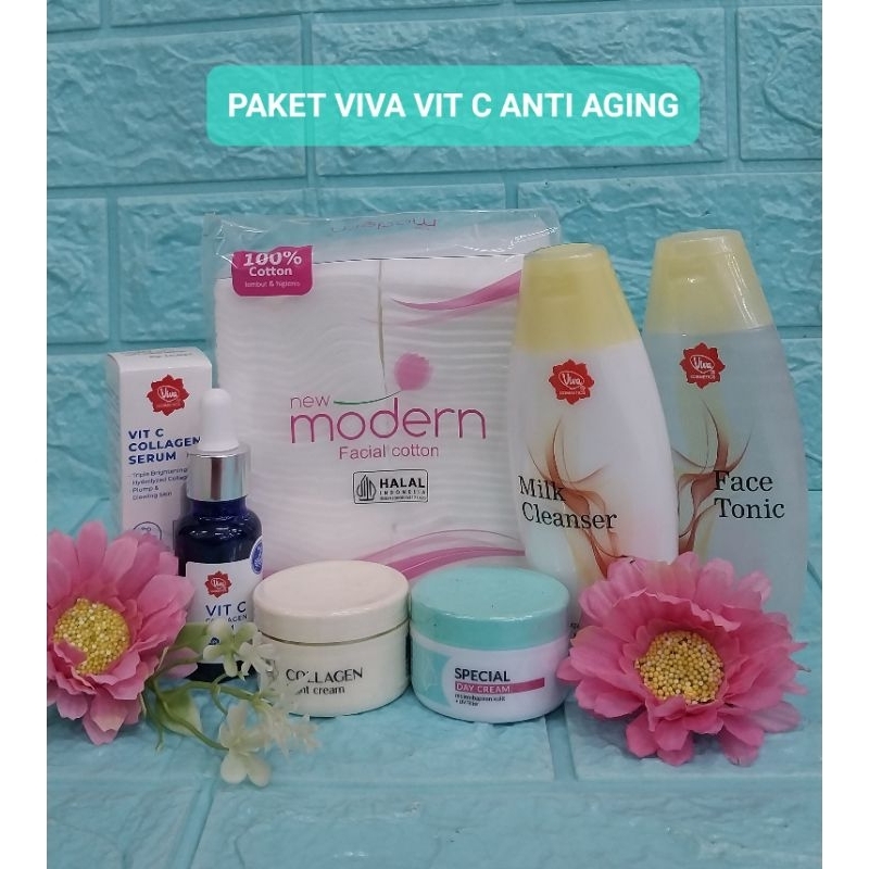 PAKET VIVA VITAMIN C COLAGENT(ANTI AGING)/PAKET VIVA GOLD WHITENING (GLOWING TERBARU)
