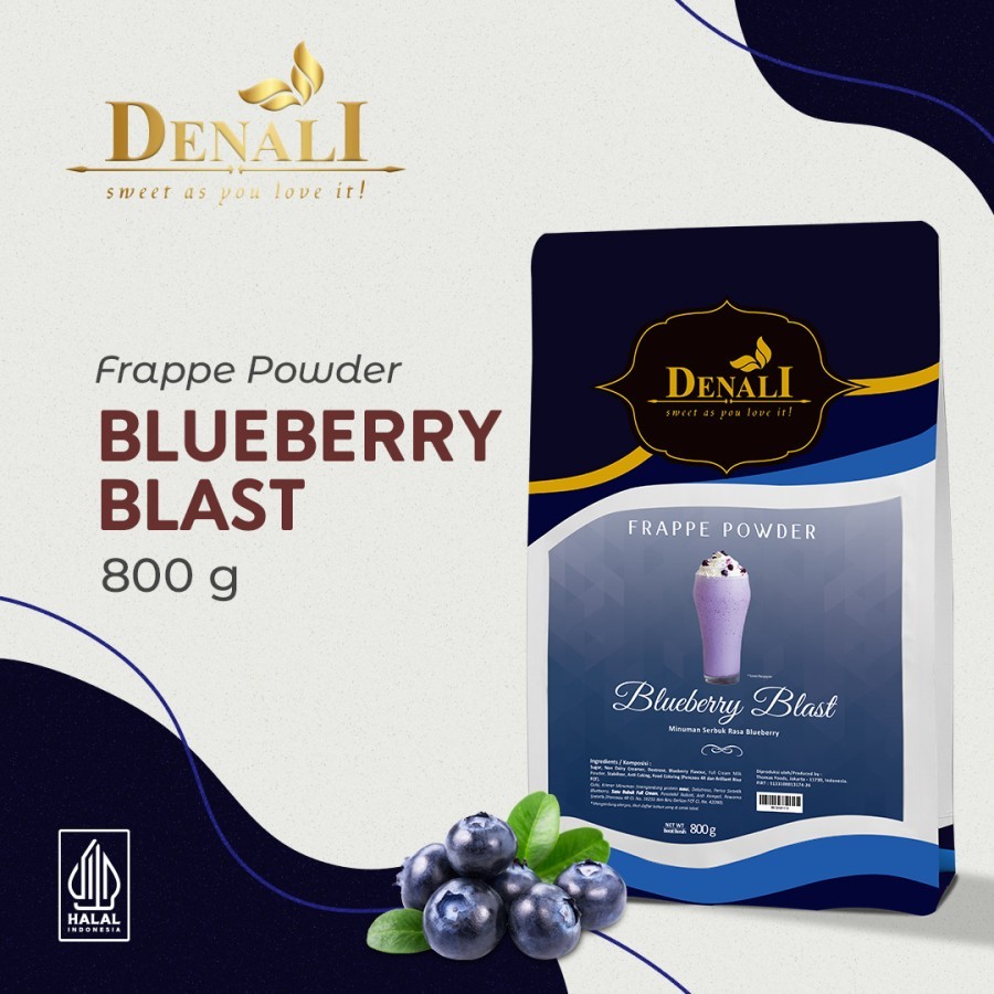 Denali Powder Blueberry Blast 800 gr | Bubuk Minuman Rasa Blueberry