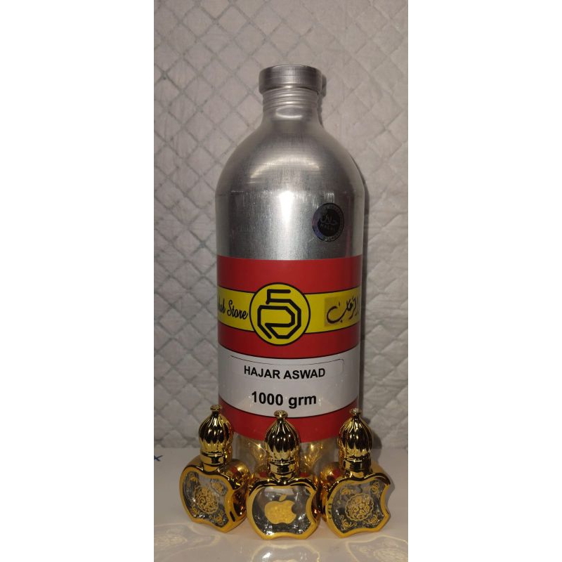 Parfum Al Rehab botol tola tutup kubah, roll on HAJAR ASWAD 10ml