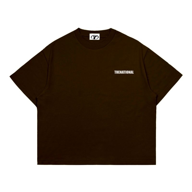 Thenational Oversize Boxy T-shirt Basically Dark Brown