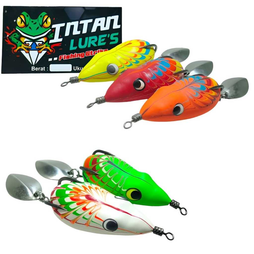 SOFT FROG CURUT TENGGELAM INTAN LURE UKURAN 4CM