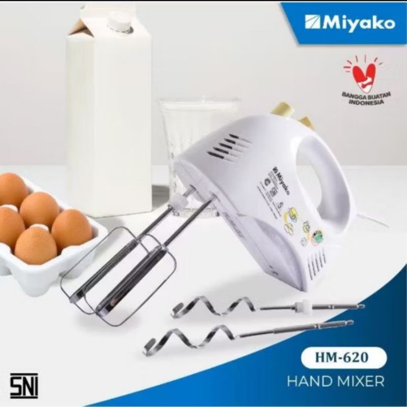 (COD) MIXER MIYAKO HM-620 Original MIYAKO Hand Mixer HM620 / Hand Mixer Murah HM620 ORIGINAL