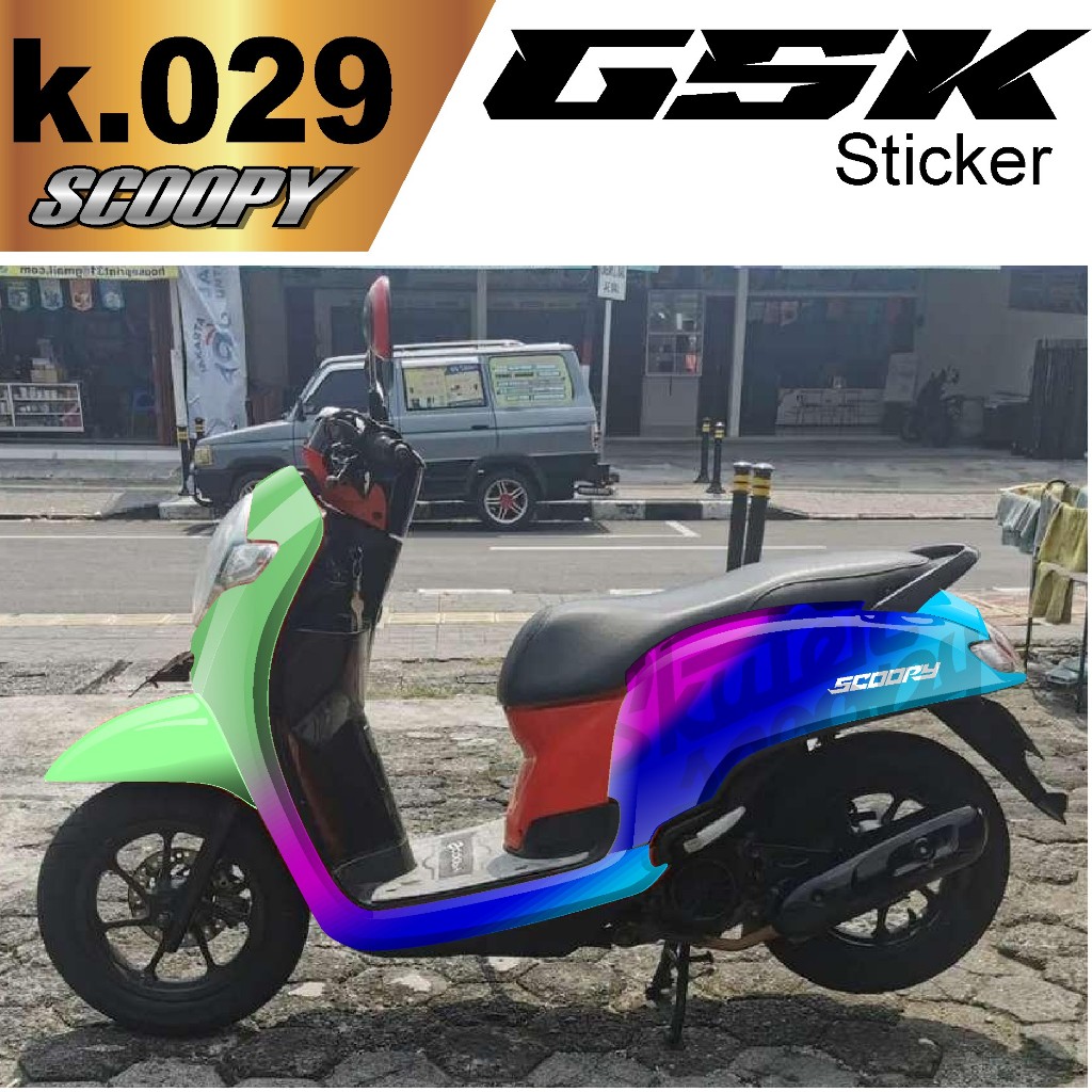 Stiker Scoopy fi 2018 Decal Scoopy Fullbody Scoopy fi 2018 k.029