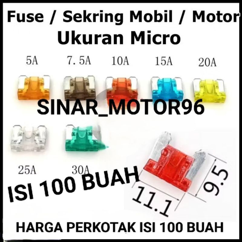 VIUS FUSE SEKRING BUNTUNG TANCAP MINI MIKRO BEAT NEW LED / GENIO / VARIO 150 / SCOOPY COCOK UNTUK MO