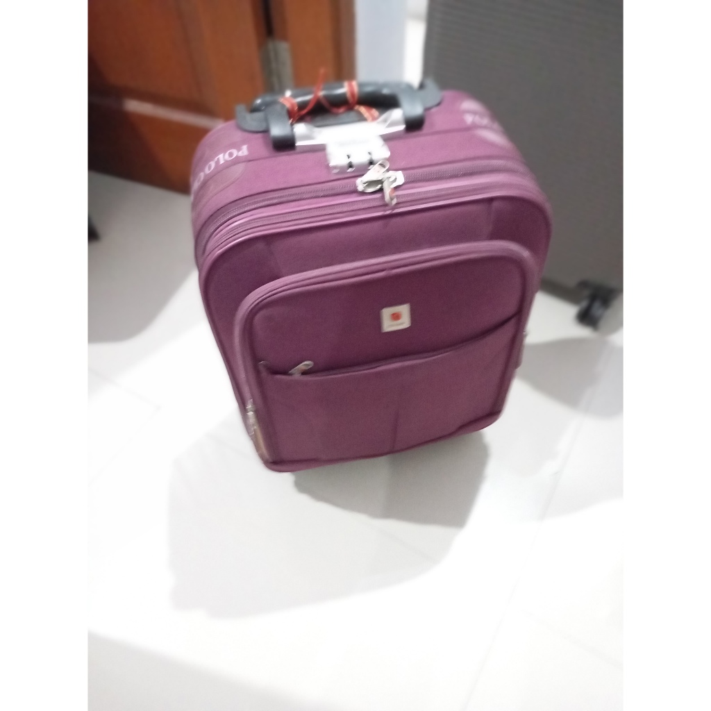 KOPER BAGASI POLO CLLASIC BEN KAIN CANVAS UNGU VIOLET 20INCH 20 INCH 20 IN 20" TAS KOPER CABIN KABIN