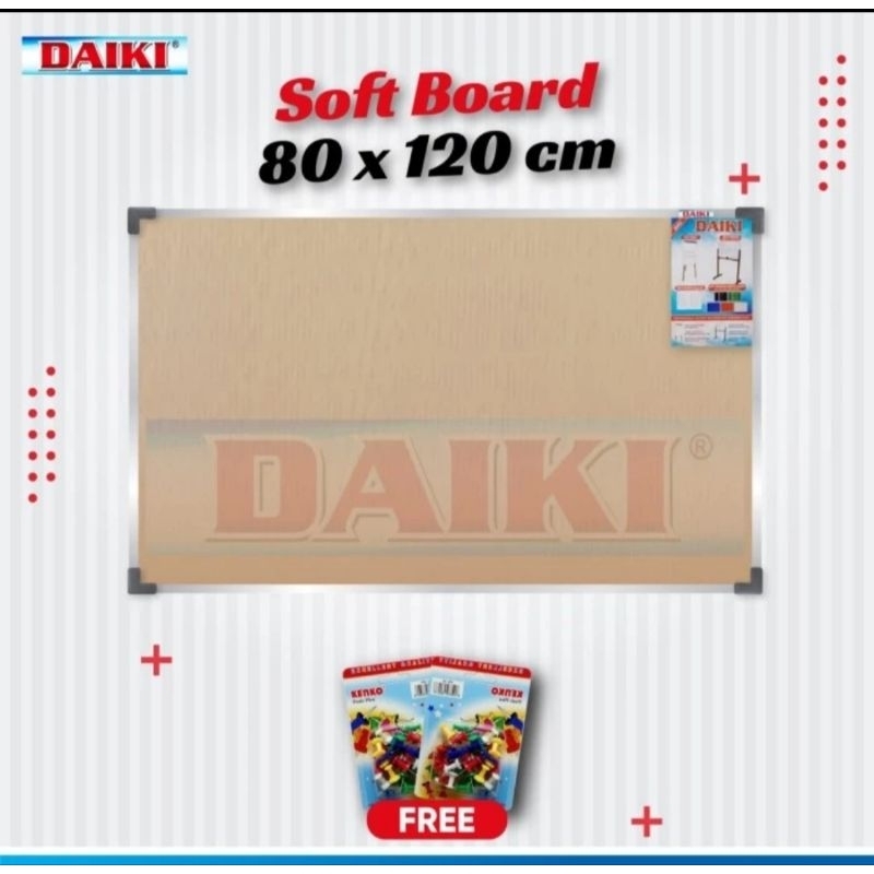 

Soft board / Cork board classic DAIKI gantung uk 80 x 120 cm / 90 x 120 cm.