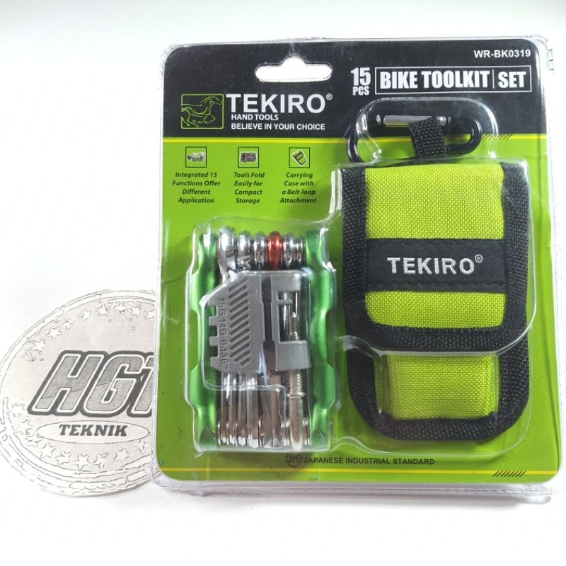 Kunci L Sepeda lipat set 15pcs - Bike Tool Set Tekiro Original set 15 Pcs Tekiro kunci L lipat