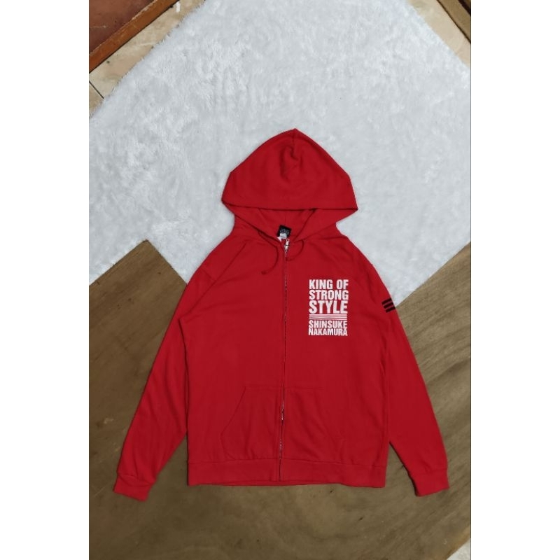 Zip hoodie red NJPW Shinsuke Nakamura