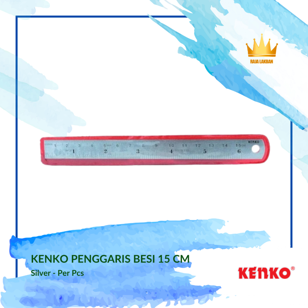 

Penggaris Besi Metal Ruler Mistar Kenko Penggaris Besi 15 cm