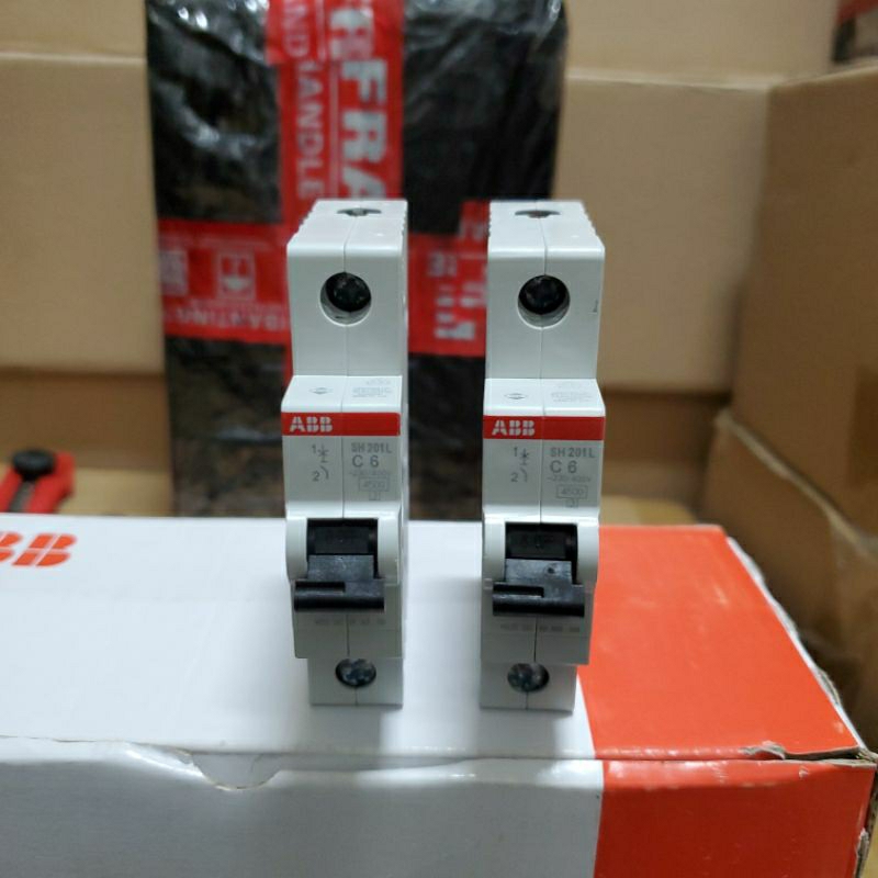Mcb Abb 1p 6a/10a/16a/20a/32a / mcb 1phase  abb  / 1 phase  Mcb abb tipe SH210L   tipe new , origina