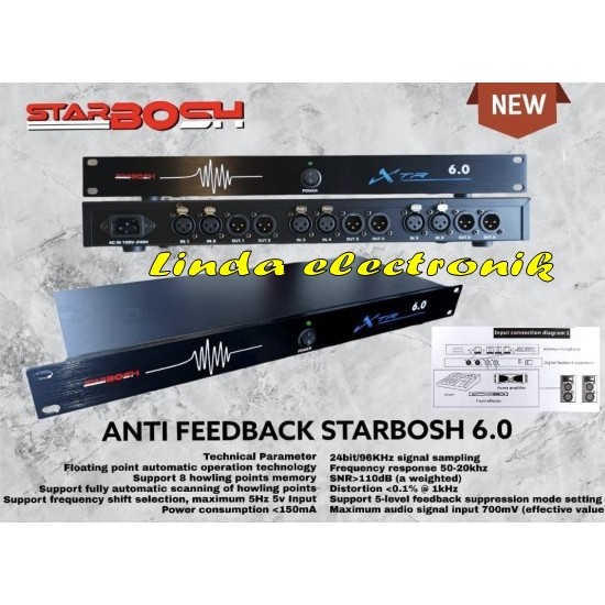 ANTI FEEDBACK STARBOSH 6.0 MIC ORIGINAL
