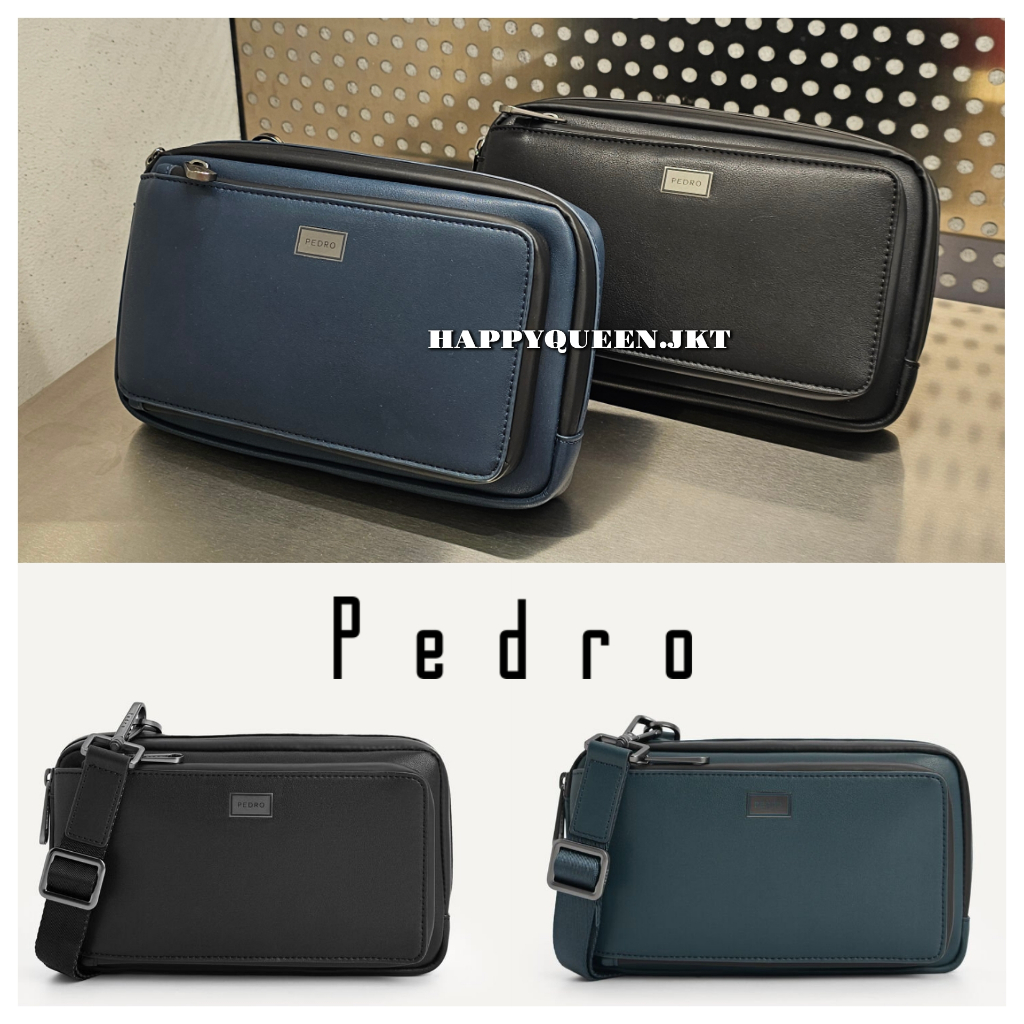 Tas Clutch Casual Pedro Original Pria Cowok Laki-Laki Clutches Hand Bag Man Men