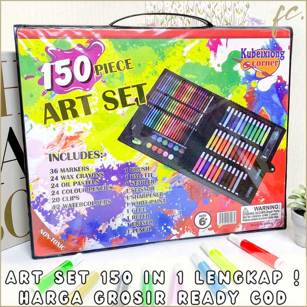 

Update Baru Paket Art Set Lengkap 15 pcs in 1 KUBEIXIONG Original NonToxic Marker Crayons Oil Pastel Watercolour Colour Pencil Clips Brush Palette Stapler Scissor Sharpener Paint Glue Alat Tulis Menggambar Mewarnai Lukis Seni Prakarya Craft Harga Grosir