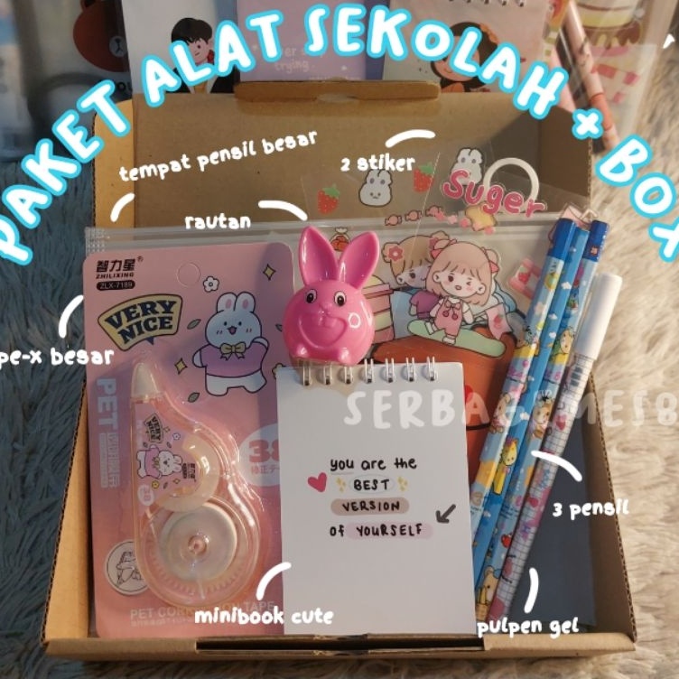 

Ready Promo serbagemes88 COD PAKET BOX ALAT TULIS SET 1 IN 1 KARAKTER STATIONERY SET ALAT TULIS SET PAKET ATK AESTHETIC