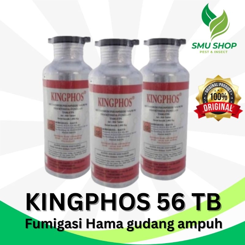 KINGPHOS 56 TB OBAT KUTU BERAS JAGUNG FUMIGASI HAMA GUDANG TEPUNG KACANG FUMIPHOS PHOSTOXIN