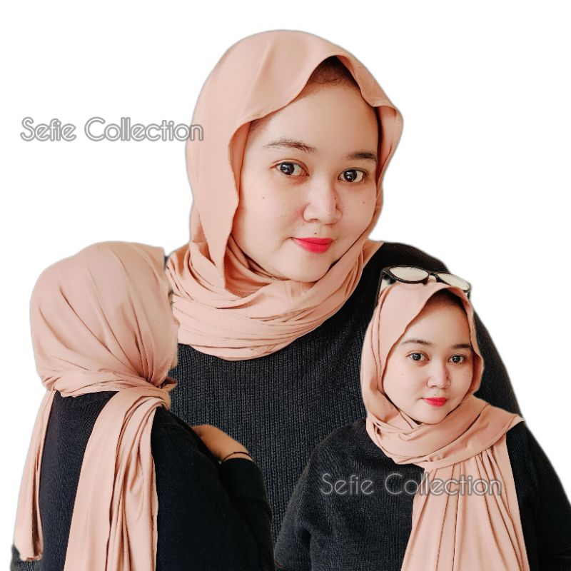 PASHMINA KAOS PASHMINA FLOW PREMIUM HIJAB PASHMINA RAYON SEFIE COLLECTION