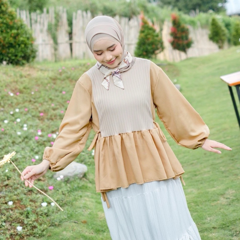 Saira Blouse – Blouse Tali – Atasan Muslim Wanita - Pakaian wanita kekinian - baju wanita kekinian -