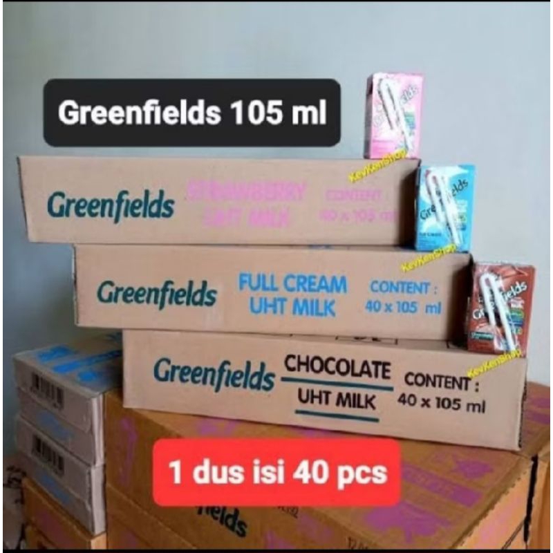 

susu greenfields mix rasa 1 dus (coklat & stroberi )