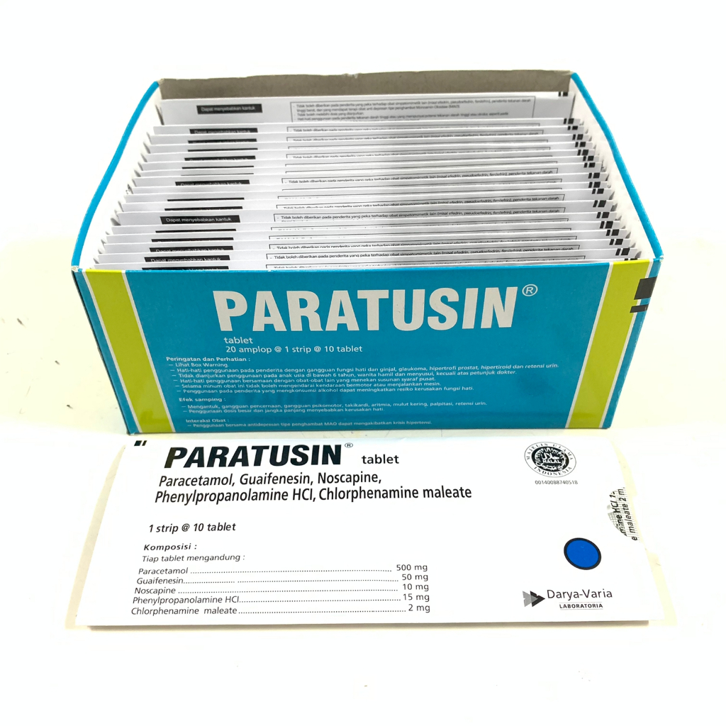 PARATUSIN Tablet - Obat Flu & Batuk Berdahak Kering