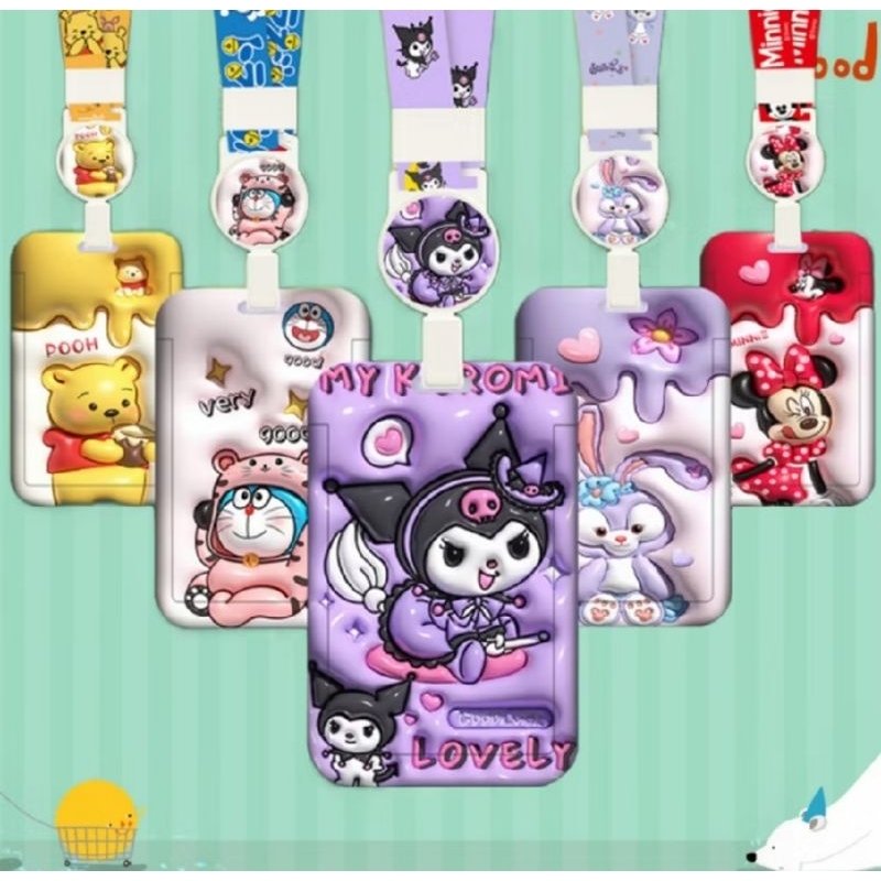 

gantungan nama ID card karakter Sanrio gantungan foto name tag