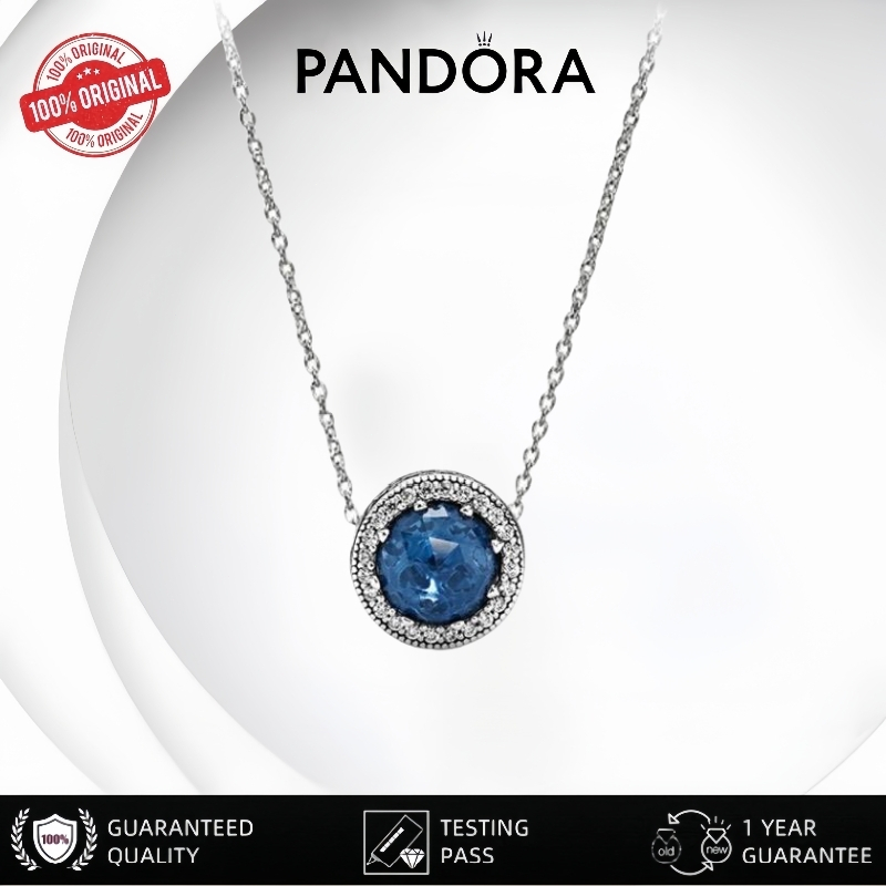 【100%original】pandora/Kalung pandora asli/Liontin Hati Laut Pandora/Kalung Perak Asli/Liontin Kalung