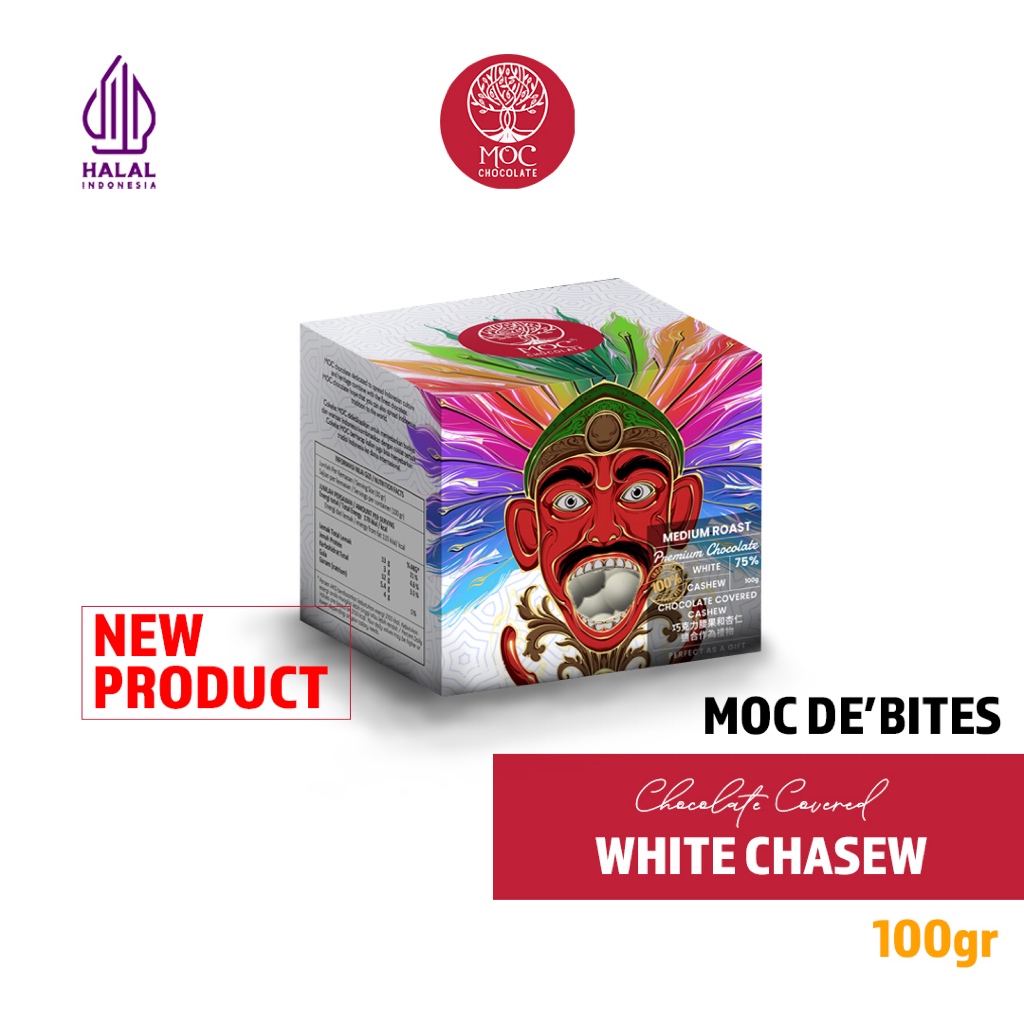 

MOC De'Bites - White Chocolate with Chasew 100g - Cemilan