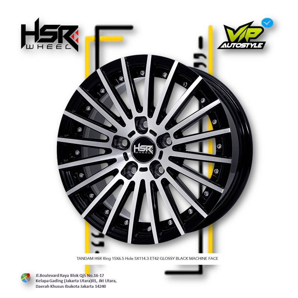 HSR TAMDAN R15 - Velg Mobil Innova, Ertiga, Terios, Rush, Altis Ring 15 - HSR Jakarta