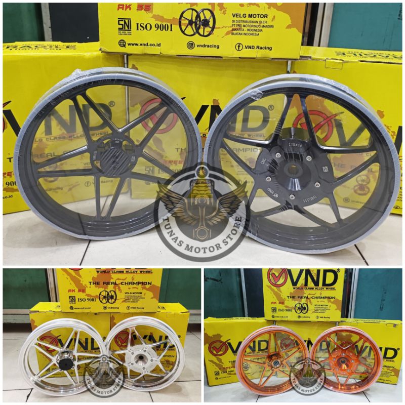 VELG VND VSPEED VARIO125 150 BEAT RING14 VELG VND BINTANG VSPEED V1V2 GENIO SCOOPY RING 14