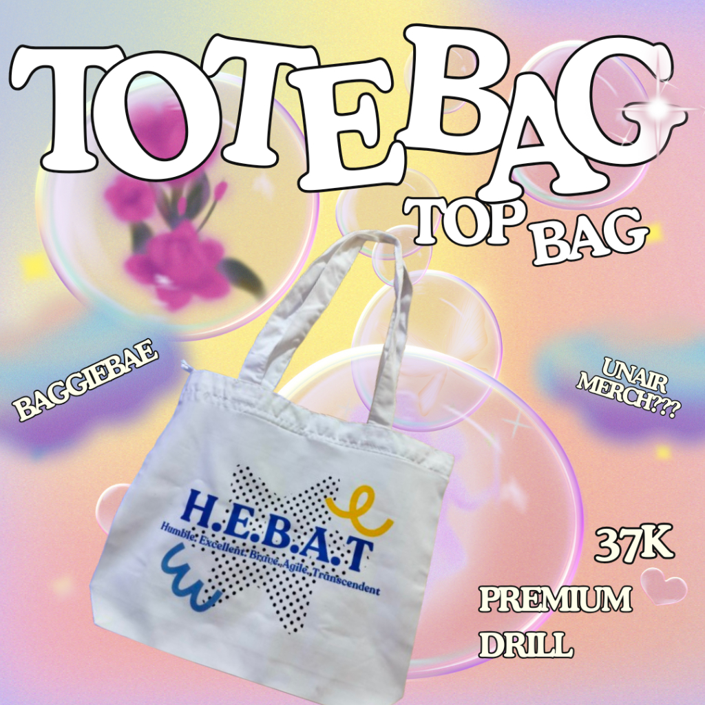 Totebag | Tote bag | Tas Estetik | Tas Unair | Totebag Unair | Baggiebae | Tas Kuliah | Merch Unair 